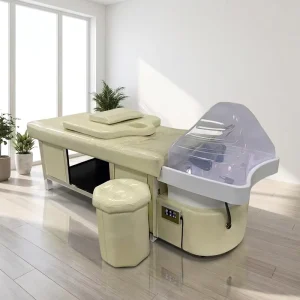 Modern Portable Head Spa Shampoo Chair with Ceramic Basin for Hotel and Living Room Use