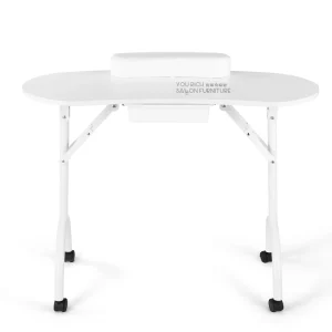 Modern Portable Manicure Table for Nail Salons Bedrooms Workshops Schools with Dust Collector Wrist Rest