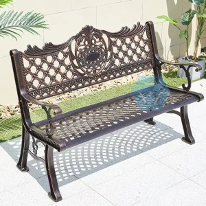 Modern Portable Outdoor Furniture All-weather Seating Recycled Wood Plastic Composite Garden Bench Chair for School