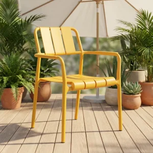 Modern Portable Outdoor Waterproof PP Plastic Leisure Dining Stackable Armchair Patio Chair Coffee Shop Chair