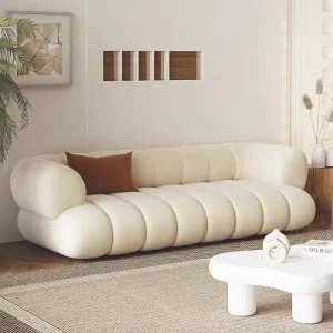 Modern Premium Commercial Office Apartment Living Room Furniture Modular Sectional Two Seat Faux Leather Sponge Sofa Set
