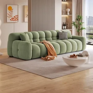 Modern Premium Outdoor Living Room Furniture Extendable Modular Sectional 2 3 Seater Velvet Sofa Set Storage Sofa Warehouse Park