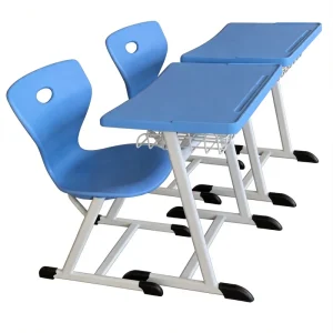 Modern Preschool Table and Chair Set with Storage Basket and Backpack Hook Colorful Design Kids School Furniture OEM