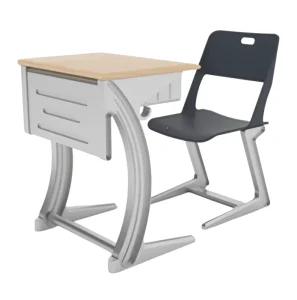 Modern Primary and Secondary School Metal Frame Classroom Desks and Chairs for School