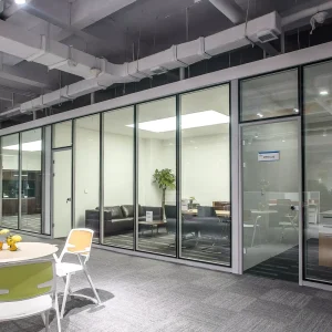 Modern Privacy Aluminum Frame Modular Eco Friendly Office Room Divider Fireproof Non transparent Partitions Wall Cubicle