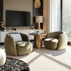 Modern Quiet Style Designer Lamb Fleece Sofa Chair Hotel Lobby Velvet Fleece Negotiation Single Sofa