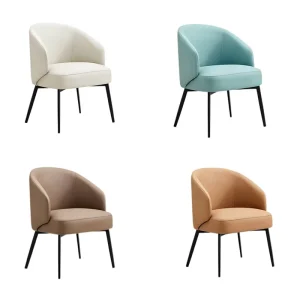 Modern Reception Chairs Ergonomic Macaron Colors Design Solid Wood Legs Office Lounge Waiting Room Chairs for Hotel Lobby