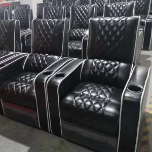 Modern Recliner Sofa Chair for Home Theater Movie Cinema Living Room School Hotel Genuine Leather Movie Theater Furniture