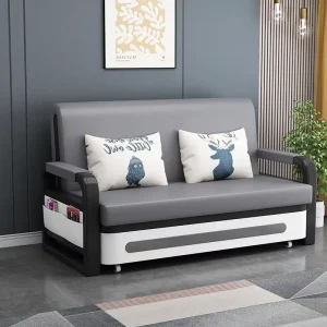 Modern Reclining Dual Use Telescopic Fabric Sofa Bed Foldable Multifunctional for Living Room Hotel Bedroom Sectional Single Bed