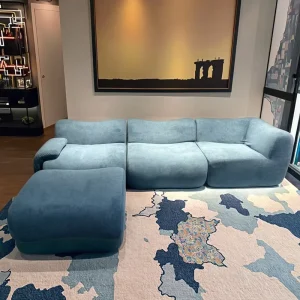 Modern Reclining L Shaped Sectional Sofa for Living Room and Mall