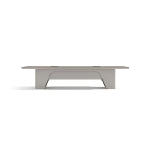 Modern Rectangular Conference Table With Cable Management Hole Melamine Office Meeting Desk for Boardroom