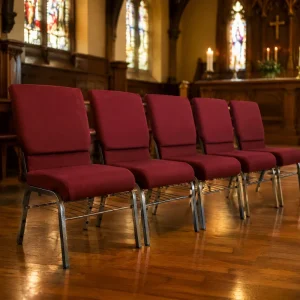 Modern Red Metal Auditorium Chair with Bookshelf Stackable Church Theater Furniture for Hotel Theater Cinema Use