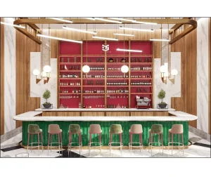 Modern Restaurant Bar Counter Customized Hotel Bar Counter Design Restaurant Furniture for Sale