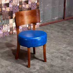 Modern Restaurant Furniture Bar Stool Solid Wooden Restaurant Dining Chair Wooden Chair with Backrest