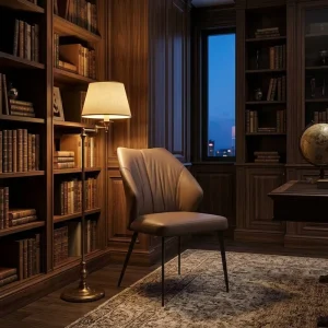 Modern Restaurant Furniture PU Dining Chair Coffee Shop Living Room Upholstered Bedroom Makeup Waiting Kitchen Dining Chair