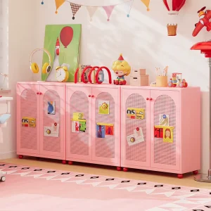 Modern Round Corner Steel Bookshelf Living Room & Home Office Furniture for Children’s Learning Area