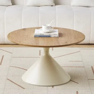 Modern Round Iron Frame Side Coffee Table Living Room Home Furniture Accent End Table for Hotel Restaurant Use
