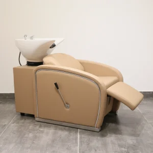 Modern Salon Furniture Massage Shampoo Bowl Chair with Ceramic Basin for Beauty Barber & Bathroom Use