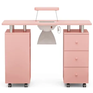 Modern Salon Furniture Wooden Nail Art Table for Manicure in Bedroom or Living Room Mesa De Manicura