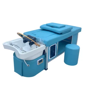 Modern Salon Lay Down Moxibustion Heated Head Spa Bed Head Spa Therapy Basin Steamer Commercial Beauty Salon Shampoo Bed