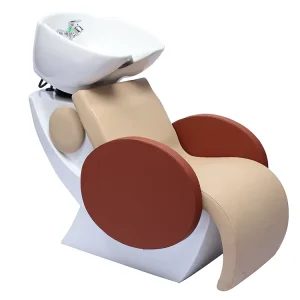 Modern Salon Shampoo Chair Bed Barbershop Equipment Ceramic Bowl Hair Washing Massage Hair Shampoo Chair