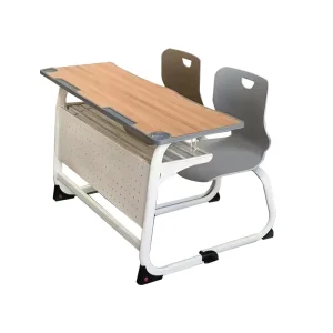 Modern School Classroom Desk and Chair Set Student Desk Wood Mold Injection for Middle School