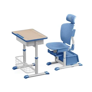 Modern School Classroom Desk and Chair Set Student Furniture Wooden School Furniture for Primary School