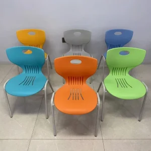 Modern School Classroom Furniture Group Training Center Study Student Desk and Plastic Chair Set