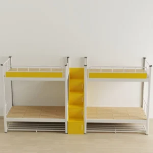 Modern School Double-decker High-low Bunk Bed 200x90x210cm for Apartment Dormitory Four-person Commercial Use