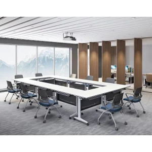 Modern School Foldable Combination Learning Training Table Adjustable Office Meeting Desk