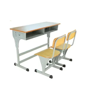 Modern School Furniture Adjustable Height Student Table and Chair for Kids
