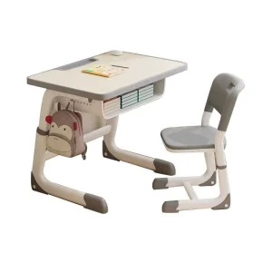 Modern School Furniture Set Adjustable Height Desks and Chairs for Classroom Use