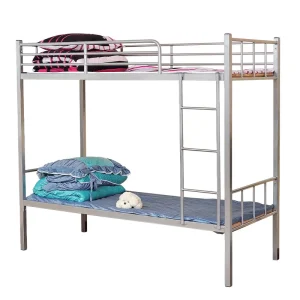Modern School Furniture Steel Metal Student Bunk Bed with Stairs for Dormitory Apartment Hotel Bedroom Use