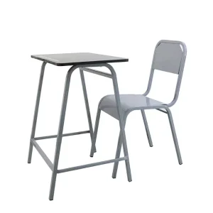Modern School Furniture Student Desk and Chair Single Student Metal School Desk and Chair Set