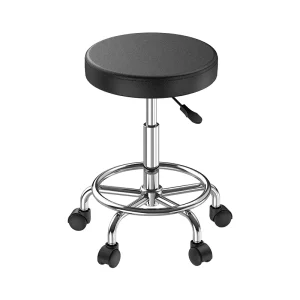 Modern School Science Biology Physics Lab Furniture ESD Industrial Steel Swivel Stool PU Foam Surface Hospital Bench Experiments