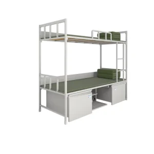 Modern School Student Metal Double Bunk Bed for Dormitory Hotel & Apartment Use