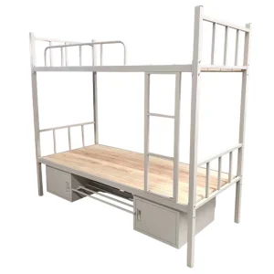 Modern School Student Metal Double Bunk Bed for Dormitory Hotel & Apartment Use