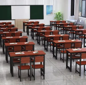 Modern School and University Desks and Chairs Metal Classroom Benches Chairs Desks for Hall Use