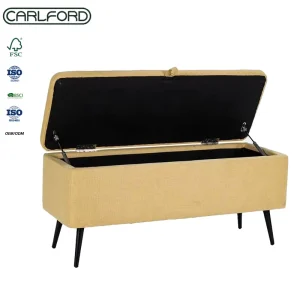 Modern Shoe Bench Ottoman Sitting Footstool Soft Fabric Storage Bench for Bedroom Living Room Entry Bench OEM Accepted