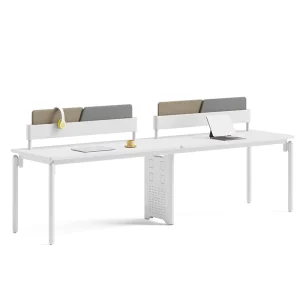 Modern Simple 2 Person Open Office Workstation Computer Desk Panel Studio Partition Workstation Staff Cubicle Office Desk