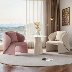 Modern Simple Ancient Style Single Chair Creative Light Luxury for Negotiation Rest Area or Leisure Waiting