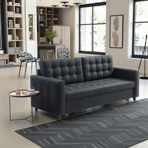 Modern Simple Business Leather Three Seater Sofa Set with Office Furniture