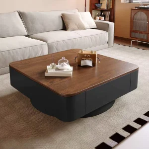 Modern Simple Coffee Table Small Apartment Adjustable Wooden Table