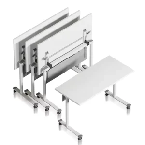 Modern Simple Design Mobile Metal Long Table Customizable Folding Table School Desk Study Table Conference Table