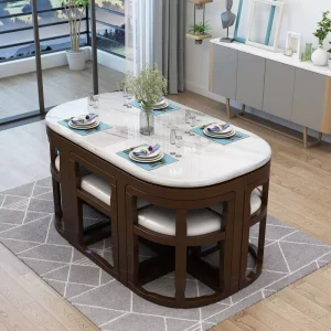 Modern Simple Dining Room Furniture Strong Stone Hotel and Restaurant Furniture for Home Use