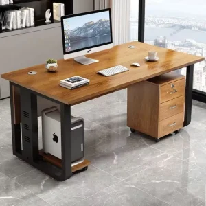 Modern Simple Executive Office Desks with Draws Manager Staff Commercial Furniture Pedestal Cabinet Computer Desk Work Table