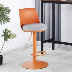 Modern Simple High Swivel Stool Adjustable Height Plastic and Metal for Bar Living Room Kitchen Restaurant
