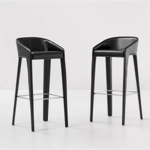 Modern Simple Home Bar Chair Art Nordic Fashion High Foot With Backrest Bar High Chair for Front Desk Use