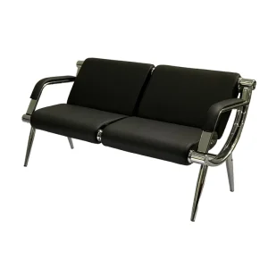 Modern Simple Metal 2 Seat Hospital Reception Commercial Furniture Office Visitor Seating Sofa Set for Mall