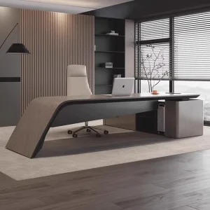 Modern Simple Office Desk Ceo Table Office Furniture Friendly Boards Paint Baked BOSS Table